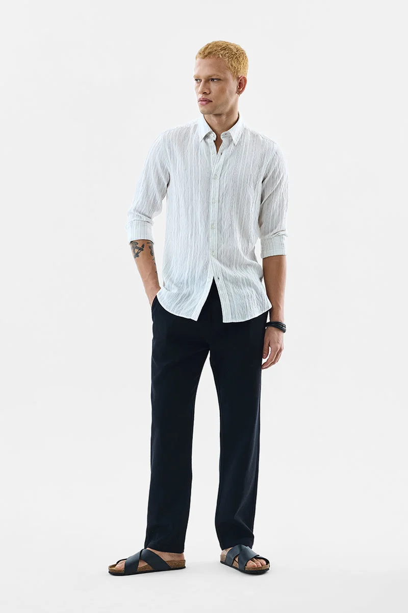 SNITCH Slim Fit Stripes Shirt